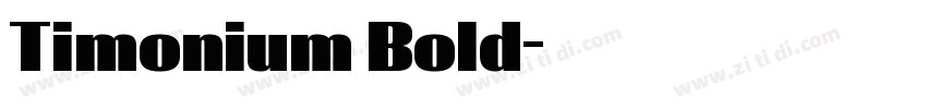 Timonium Bold字体转换